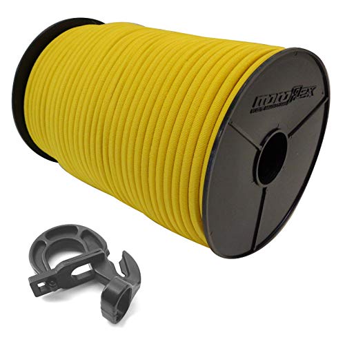 Seilwelt 10mm Expanderseil 30m Gummiseil + 30 Easyfix Haken Gummileine Planenseil Seil Plane in Gelb von StanleysSeilShop