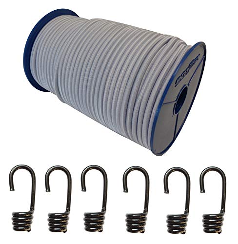 Seilwelt 10mm Expanderseil 30m Gummiseil + 30 Spiralhaken Gummileine Planenseil Seil Plane in Weiss Seilwelt 10mm Expanderseil 30m Gummiseil + 30 Spiralhaken Gummileine Planenseil Seil Plane in Weiss von StanleysSeilShop