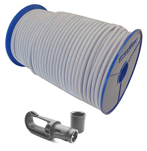 Seilwelt 8mm Expanderseil 30m Gummiseil + 20 Karabiner Gummileine Planenseil Seil Plane in Weiss Seilwelt 8mm Expanderseil 30m Gummiseil + 20 Karabiner Gummileine Planenseil Seil Plane in Weiss von StanleysSeilShop