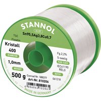 Ecology ts Lötzinn, bleifrei Spule Sn95,5Ag3,8Cu0,7 REL0 500 g 1 mm - Stannol von Stannol