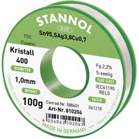Stannol - Ecology ts Lötzinn, bleifrei Spule Sn95,5Ag3,8Cu0,7 REL0 100 g 1 mm von Stannol