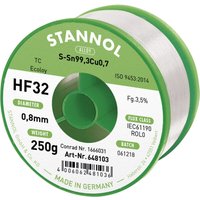 HF32 3,5% 0,8MM SN99CU0,7 cd 250G Lötzinn, bleifrei bleifrei Sn99,3Cu0,7 ROL0 250 g 0.8 mm - Stannol von Stannol