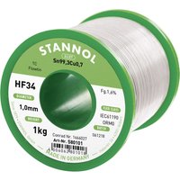 HF34 1,6% 1,0MM flowtin tc cd 1000G Lötzinn, bleifrei Spule, bleifrei Sn99,3Cu0,7 ORM0 1000 - Stannol von Stannol