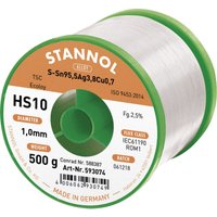 HS10 2510 Lötzinn, bleifrei Spule Sn95,5Ag3,8Cu0,7 ROM1 500 g 1 mm - Stannol von Stannol