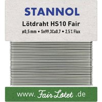HS10Fair Lötzinn, bleifrei bleifrei Sn99,3Cu0,7 ROM1 10 g 0.5 mm - Stannol von Stannol
