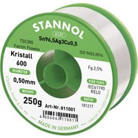 Kristall 600 Fairtin Lötzinn, bleifrei bleifrei Sn96,5Ag3Cu0,5 REL0 250 g 0.5 mm - Stannol von Stannol