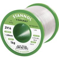 [NEUWERTIG] B-Ware Stannol Lötdraht Draht Zv16 1 6 Prozent 1 0mm Bleifrei Sn99 3 Cu0 1000g Lötzsinn von Stannol