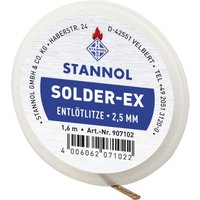 Solder Ex Entlötlitze Länge 1.6 m Breite 2.5 mm Flussmittel getränkt - Stannol von Stannol