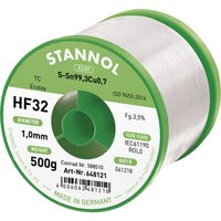 Stannol HF32 3500 Lötzinn, bleifrei Spule Sn99,3Cu0,7 REL0 500 g 1 mm von Stannol