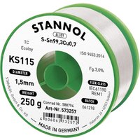 Stannol - KS115 Lötzinn, bleifrei Spule Sn99,3Cu0,7 ROM1 250 g 1.5 mm von Stannol
