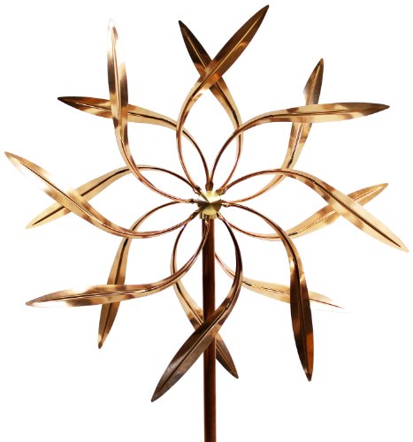 Stanwood cws-02 Dual Spinner Dancing Weiden Blätter Kinetic Wind Skulptur – Kupfer von Stanwood Wind Sculpture