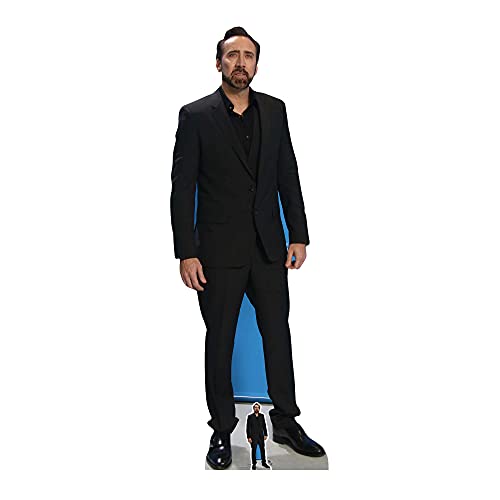 STAR CUTOUTS Ltd Star CS757 Nicholas Cage Lebensgroßer Pappaufsteller Teil Geschenk Dekoration mit kostenlosem Mini-Ausschnitt, solide, mehrfarbig von STAR CUTOUTS