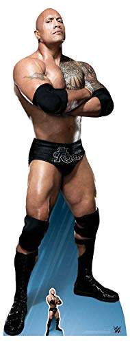 Star Cutouts Ltd Die Rockarme gefaltet Magst du Kuchen Dwayne Johnson Pappaufsteller, Pappe, Mehrfarbig, 195 x 74 x 195 cm von STAR CUTOUTS