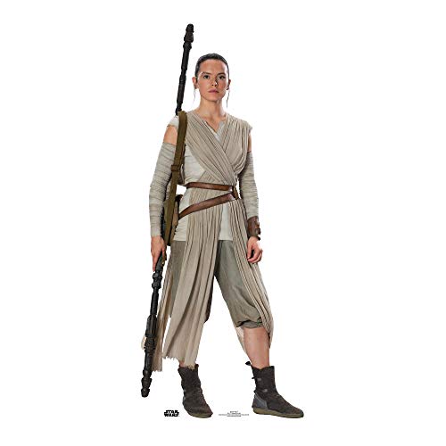 Offizielle Star Wars Ausschnitte, Pappe, Rey, 188 x 77 x 188 cm von STAR CUTOUTS