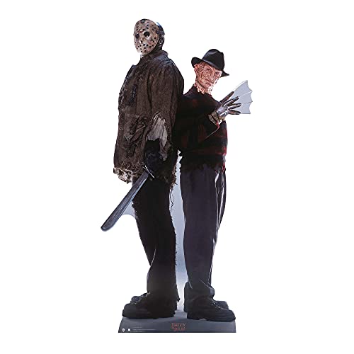 Star Cutouts SC1645 Pappaufsteller Freddy gegen Jason – perfekt für Halloween, Horror-Sammler & Fans von STAR CUTOUTS