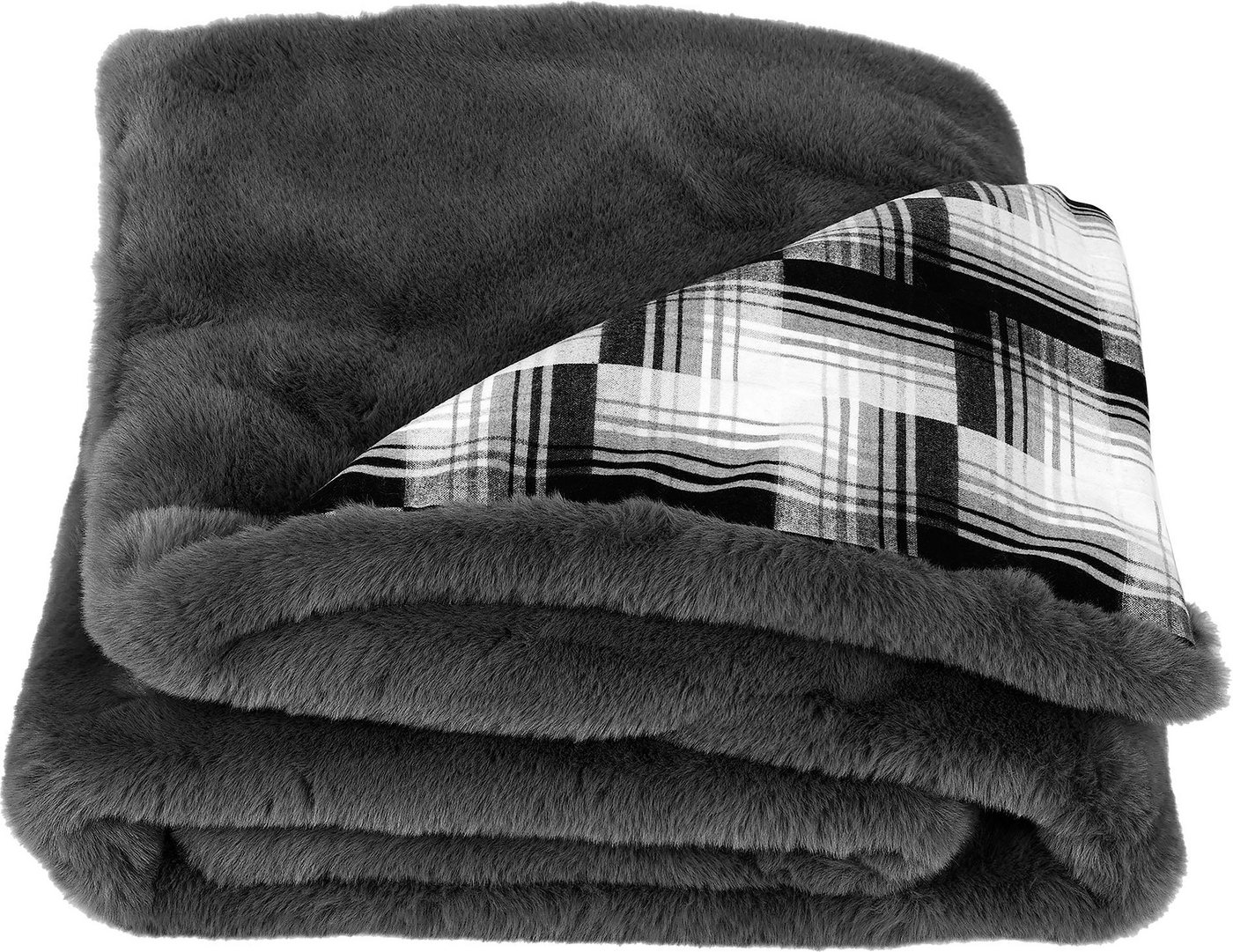 Wohndecke Amala, Star Home Textil, mit weichem Karomuster, Kuscheldecke von Star Home Textil