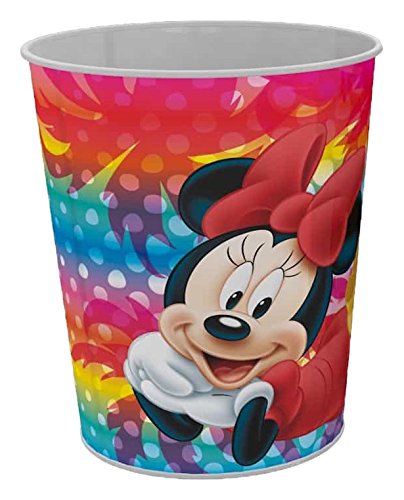 Star Licensing 50275 Disney Minnie Papierkorb, Mehrfarbig, 23.5 x 23.5 x 24 cm von Star Licensing