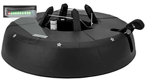 Christbaumständer Select 4, anthrazit, mit Fusshebel-/und Einseiltechnik, patentierter LED Füllstandsanzeige, geeignet für Bäume bis max. 3,50m Höhe, Modell 2022 von Star-Max