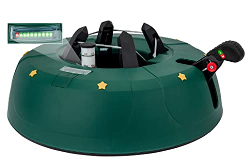 Christbaumständer Select 4, grün, mit Fusshebel-/und Einseiltechnik, patentierter LED Füllstandsanzeige, geeignet für Bäume bis max. 3,50m Höhe, Modell 2022 von Star-Max