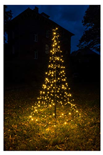 Star-Max Galaxy LED-Tannenbaum 200 cm, Durchmesser ca. 140cm 35236 Schwarz von Star-Max