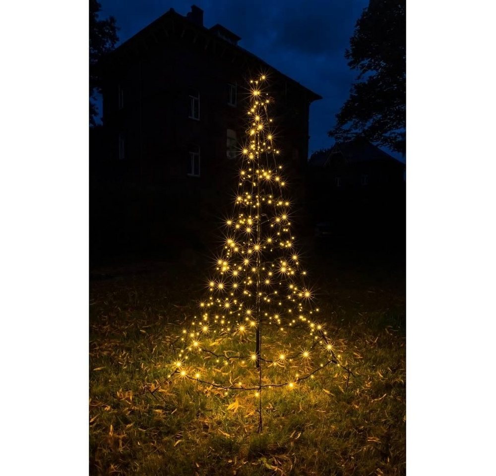 Star-Max LED Baum LED Tannenbaum GALAXY 2x1,4m 300 warmweiße LEDs außen FHS 35236 von Star-Max