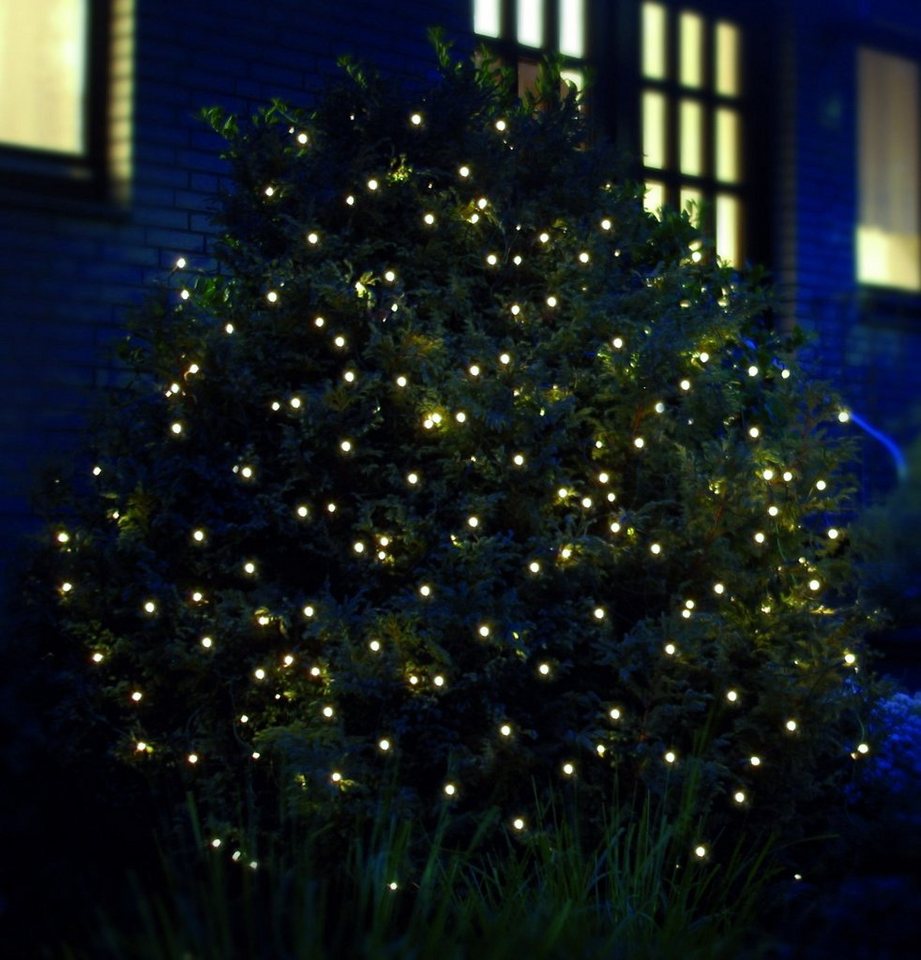 Star-Max LED-Lichternetz Weihnachtsdeko aussen, mit zahlreichen warmweißen LEDs, für den Außenbereich von Star-Max