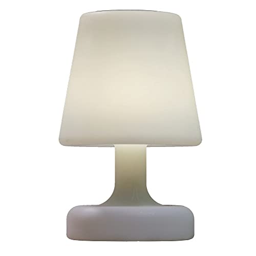 Star-Max LED Solar-Tischleuchte Kunststoff weiß 25x16cm 4 Dioden warmweiß 35703 von Star-Max