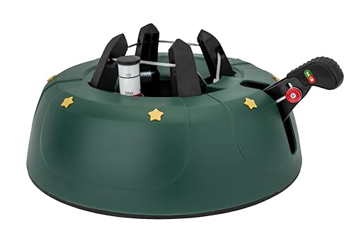 Star-Max Modell 2018 Christbaumständer by F-H-S, Model Start 1, für Baumhöhe bis 2,0 m, Weihnachtsbaumständer mit Fuhebelfunktion und Einseiltechnik, 2,0 Liter Wassertank, 2 liters, Grün von Star-Max