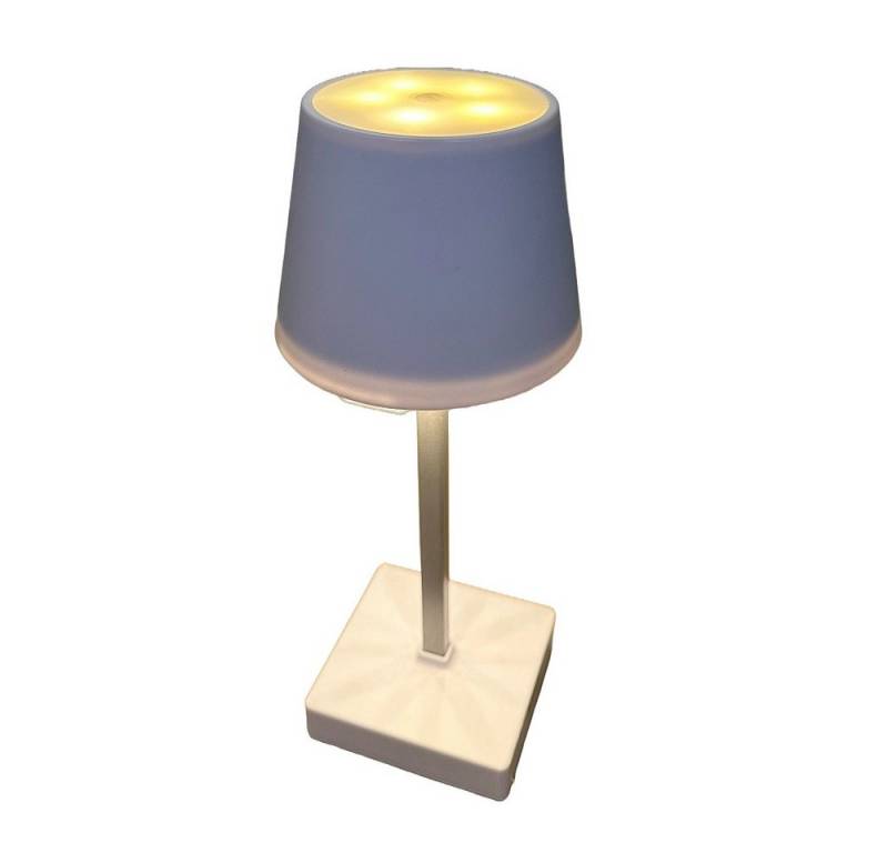 Star-Max Tischleuchte 35897 LED Tischleuchte Kunststoff grau 26x10cm 5+12 LED warmweiß von Star-Max