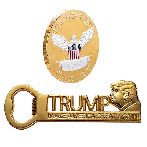 Donald Trump Weihnachtsgeschenke für Männer – Keep America Great Coin and Make America Great Again Flaschenöffner von Star Miss River