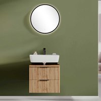 Bad Set mit Spiegel in Wildeichefarben 60 cm breit (zweiteilig) von Star Möbel