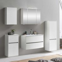 Badezimmermöbelset in Weiß 160 cm breit (fünfteilig) von Star Möbel