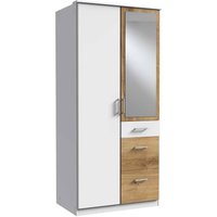 Drehtürenkleiderschrank mit Spiegel in modernem Design Made in Germany von Star Möbel