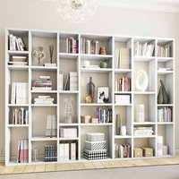 Hochglanz Bücherwand in Weiß modern von Star Möbel