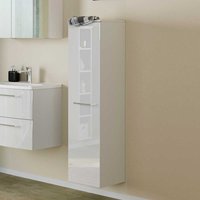 Hochglanz Hochschrank in Weiß Badezimmer von Star Möbel