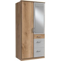 Jugend Kleiderschrank modern mit Spiegeltür drei Schubladen von Star Möbel