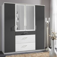 Kleiderschrank bicolor mit Spiegel und drei Schubladen Made in Germany von Star Möbel