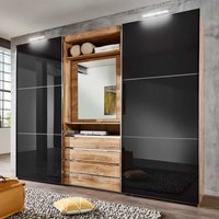 Moderner Kleiderschrank in Dunkelgrau Plankeneiche Holzoptik von Star Möbel
