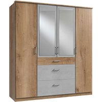 Schlafzimmerkleiderschrank mit Schubladen und Spiegeltüren 58 cm tief von Star Möbel