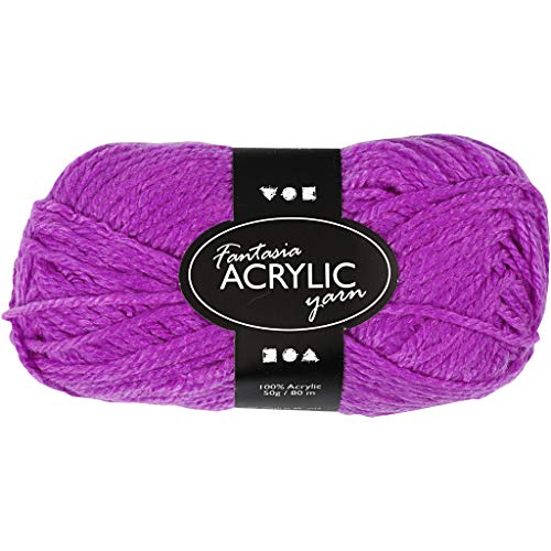 421706 50g 80m Cyclamen – Acryl Doppelstrick Wolle von Star School Supplies