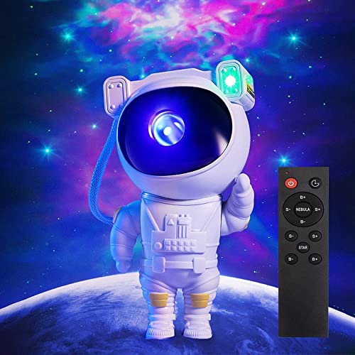 Sternenprojektor Galaxy Nachtlicht - Astronaut Star Nebula LED -Deckenlampe mit Timer und Fernbedienung, Geschenk für Erwachsene und Kinder für Schlafzimmer,Weihnachten, Geburtstage, Valentinstag usw. von Recsg