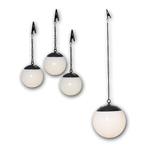 LED Solar-Kugeln "GLOBUS" Set zum Aufhängen, warmweiß, Ø10cm/Ø20cm von Star