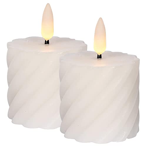 Star Trading 061-10 LED-Echtwachs-Kerze Flamme Swirl Votive von Star