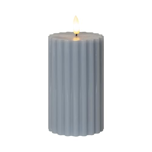 LED Blockkerze Flamme Stripe aus Wachs LED Blockkerze Flamme Stripe aus Wachs von Star