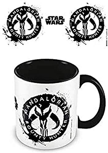 Star Wars: The Mandalorian (Sigil) Black Inner Coloured Mug, 1 Stück (1er Pack) von Star Wars