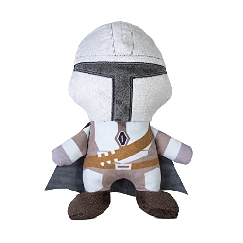 Star Wars for Pets Mandalorian Plüschfigur Hundespielzeug – weiches Quietschspielzeug aus Stoff für alle Hunde – offiziell lizenziert – 15,2 cm von Star Wars