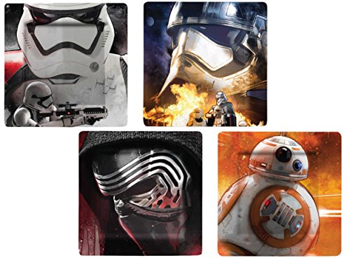 Funko SW03072 Star Wars EPVII: Plate Set: Photographic Characters 4-Pack, Multicoloured, 20.5 x 2 x 20.5 cm von Star Wars