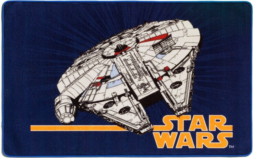 Kinderteppich SW-74, Star Wars, rechteckig, Höhe: 2 mm, Motiv Millennium Falke, Kinderzimmer von Star Wars