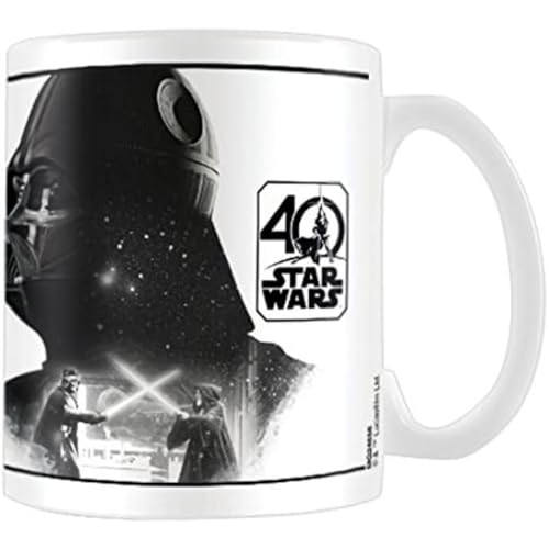 Pyramid International AFMG24656 Star Wars 40th Anniversary (Darth Vader) Official Boxed Ceramic Coffee/Tea Mug, Paper, Multi-Colour, 11 x 11 x 1.3 cm von Star Wars