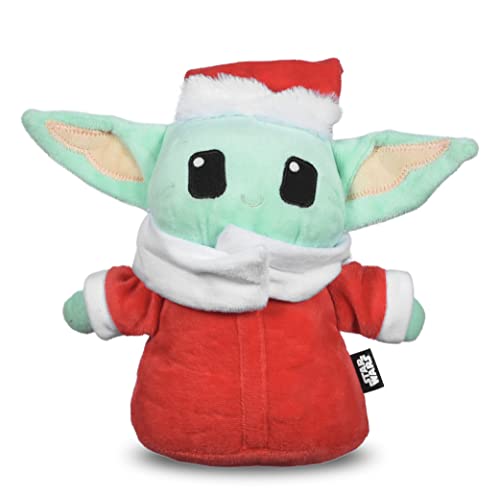 STAR WARS For Pets 22,9 cm The Child Santa Plüschfigur Quietschspielzeug | Star Wars Holiday Pet Products, Grogu Quietschendes Haustierspielzeug | Hundekauspielzeug, Grogu Plüsch, Stofftiere für Hunde von Star Wars